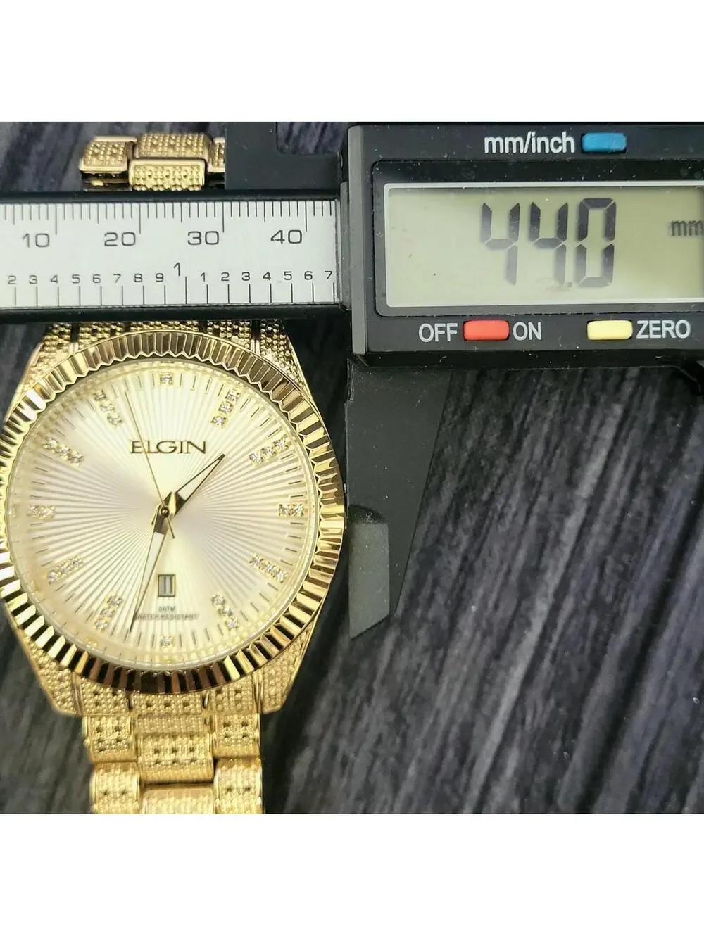 Elgin Diamond Nugget‎ Mens Fluted Watch Authorized Dealer